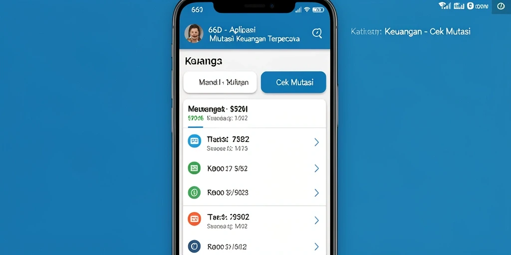 Tampilan antarmuka aplikasi Cek Mutasi 66D yang ramah pengguna.